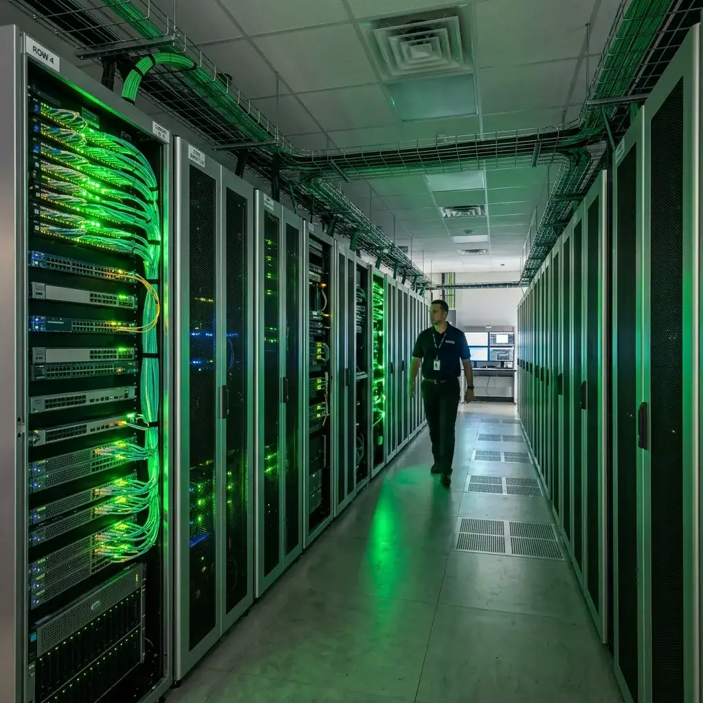 L'equip de nData Systems treballant