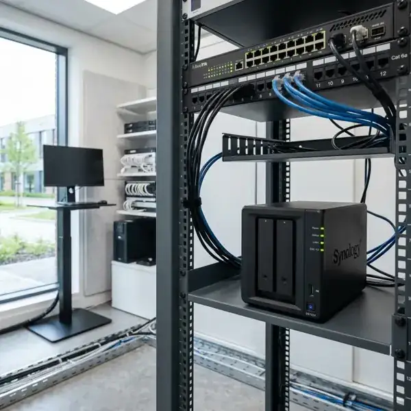 NAS Synology instalado para copias de seguridad